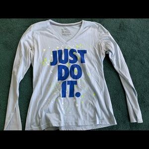 A long sleeve nike T-shirt